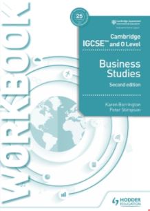 Hodder Cambridge IGCSE and O Level Business Studies Workbook 2nd edition
