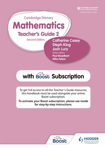 Hodder Cambridge Primary Mathematics Teacher’s Guide Stage 2 with Boost Subscription