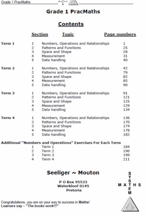 Grade 1 PracMaths (Answers included) - Image 2