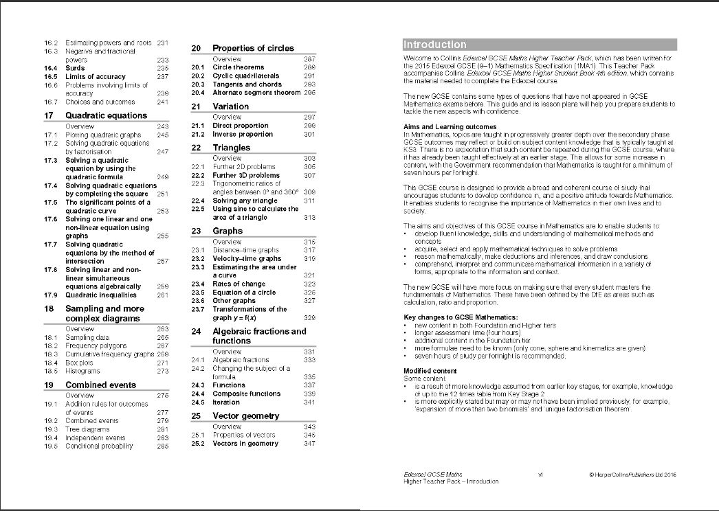 Collins - GCSE Maths Edexcel Higher Teacher Pack - Image 2