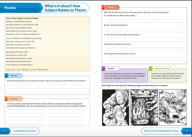 Collins GCSE Grade 9-1 SNAP Revision AQA Unseen Poetry Anthology Workbook 9780008355319 - Image 3