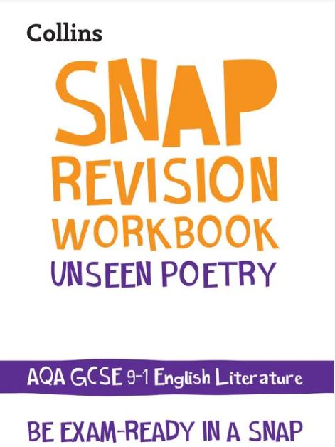 Collins GCSE Grade 9-1 SNAP Revision AQA Unseen Poetry Anthology Workbook 9780008355319