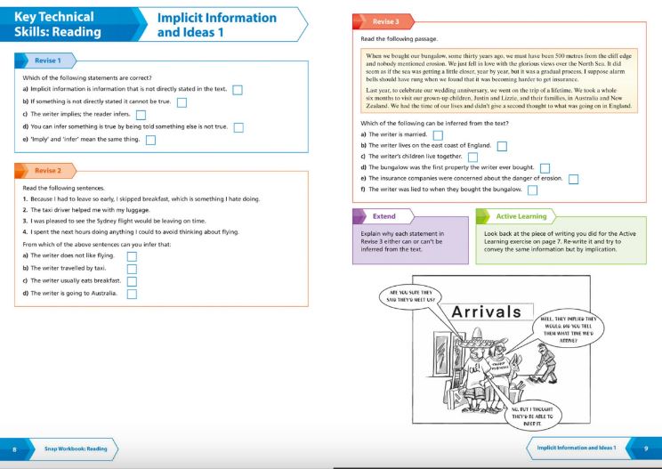 Collins SNAP Revision - AQA GCSE 9-1 English Language Reading (Papers 1 & 2) Workbook - Image 3
