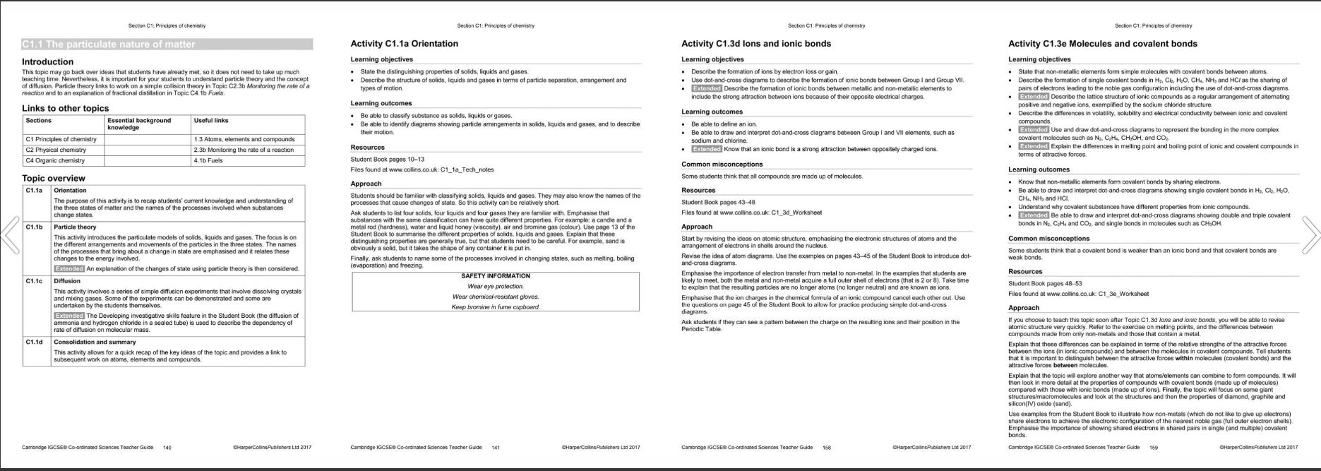 Collins - Cambridge IGCSE™ Co-ordinated Sciences Teacher Guide: Second edition - Image 2