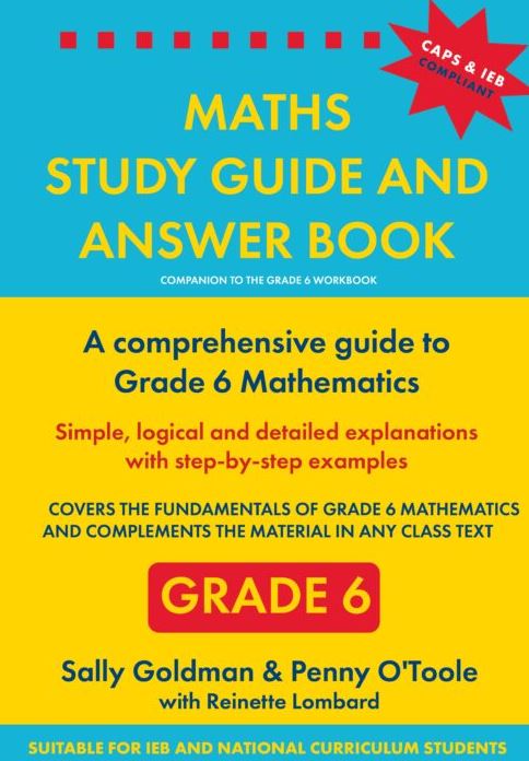 Grade 6 Maths Study Guide and Answer Book - 9780637008877