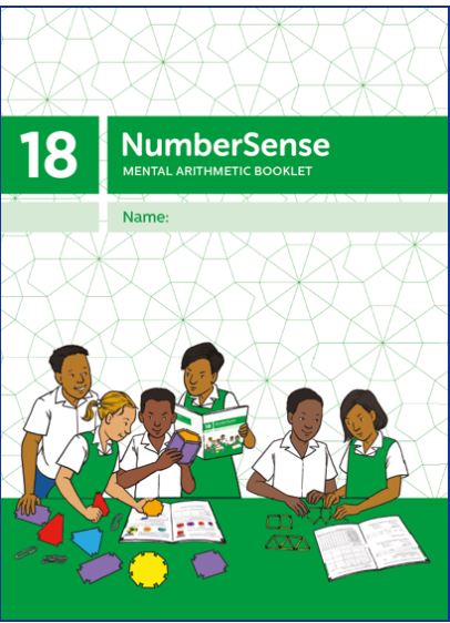 NumberSense Mental Arithmetic Learner Booklet 18 - 9781991249432